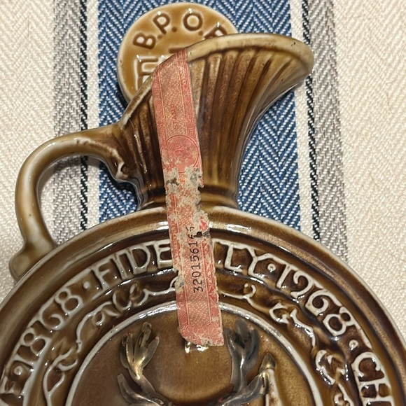 Elks BPOE Centennial 1968 Decanter James Jim Beam Kentucky Bourbon Whiskey Star - Picture 6 of 8